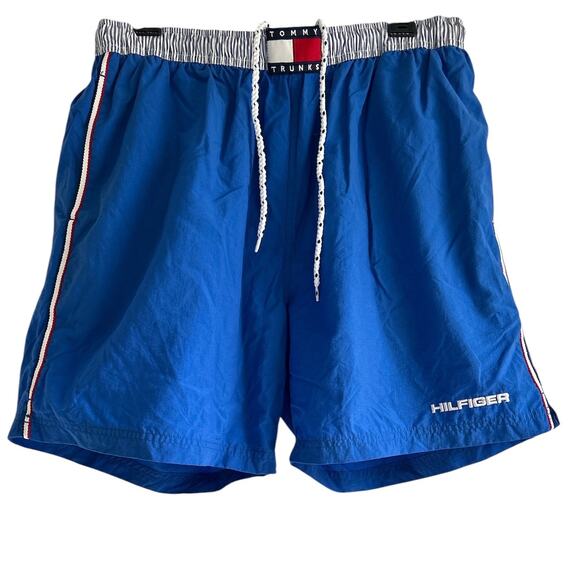 Vintage 90s Tommy‎ Hilfiger Men’s Size Large Classic Swim Trunks Shorts - Picture 1 of 7
